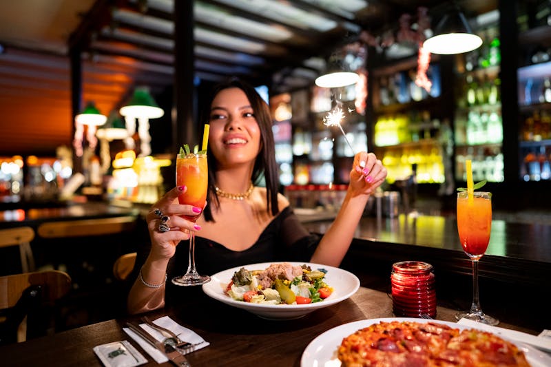 Lively Friday night event at Hangry Joe's restaurant