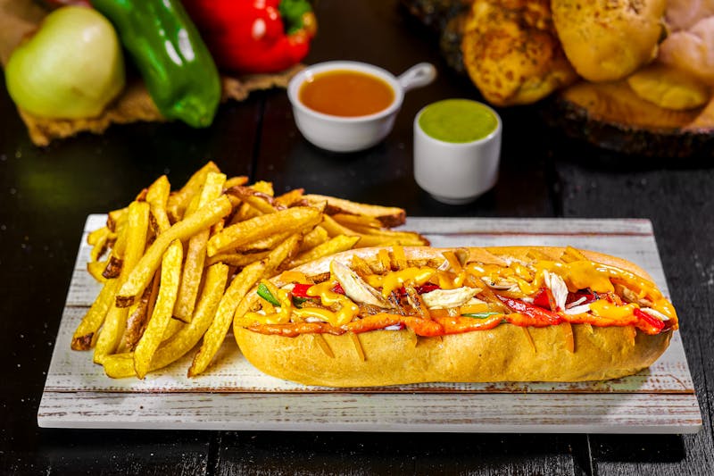 Hangry Joe's signature hot chicken sandwich on brioche bun